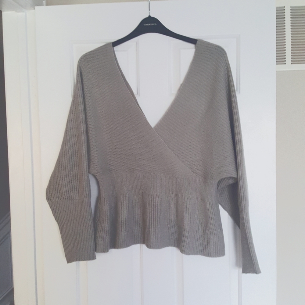 SHEIN  curve deep V with butterfly sleeves 1XL
